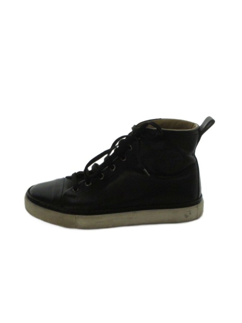 Hermes Jimmy High Cut Leather Sneakers Black